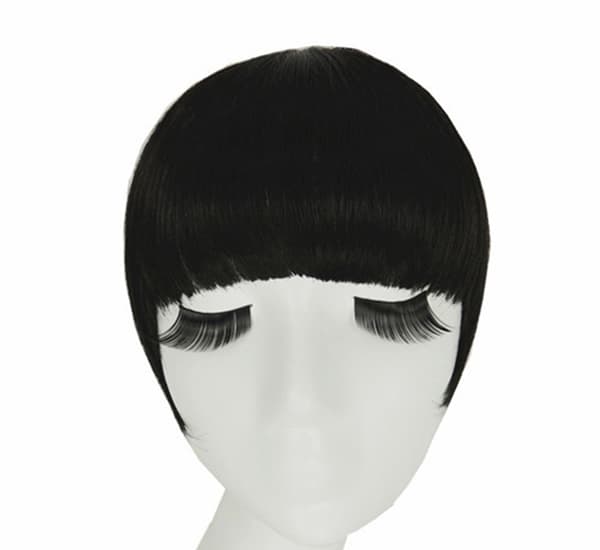 Fringe Clip In On Bangs Rett hårforlengelse[NX] nature balck