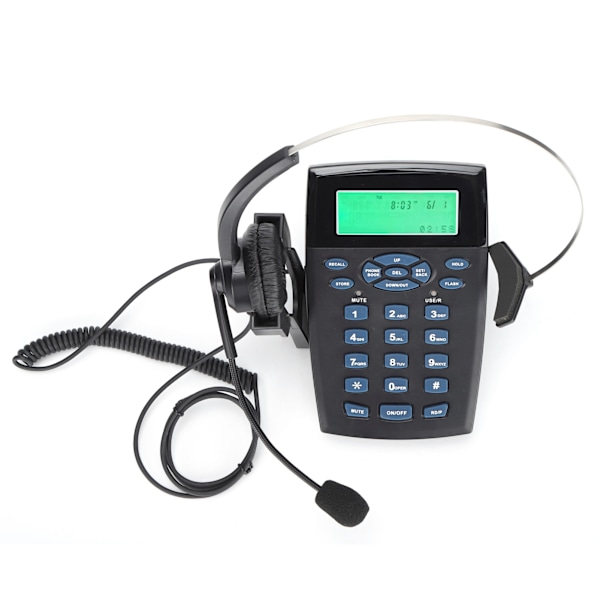 HT820 Call Center Kablet Telefon Headset med Omnidirektionel Mikrofon Headset til Kontor/Hjem
