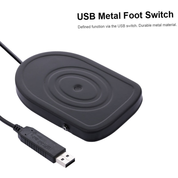 Poljinohjain, jota ohjataan metallista jalkakytkimellä USB yhden näppäimen henkilökohtainen näppäimistö hiiri multimediatoiminto merkkijono