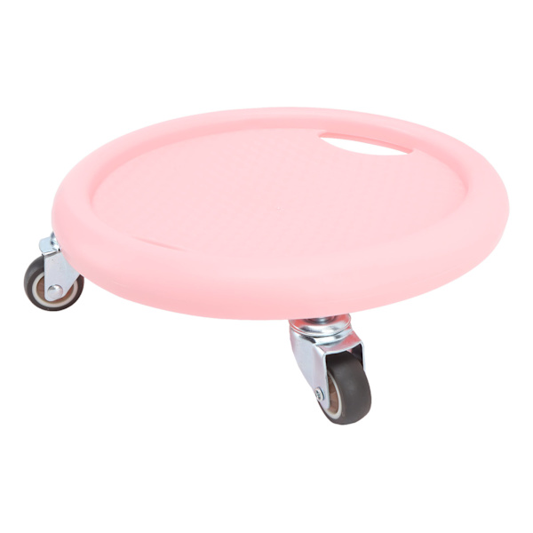 Abdominal Træningsbræt med Ruller 4 Hjul 360 Grader Drejelig Stille Høj Belastning Bærende Glide Abdominal Plade Pink