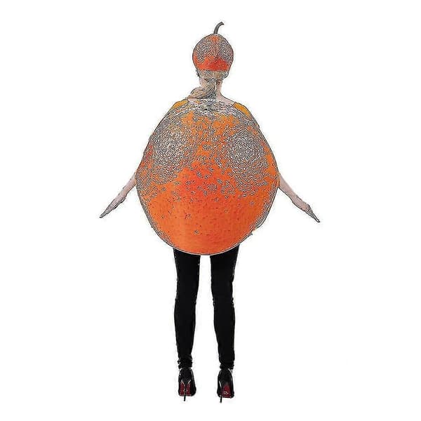 Sjov Halloween-appelsinfrugtkostume til voksne