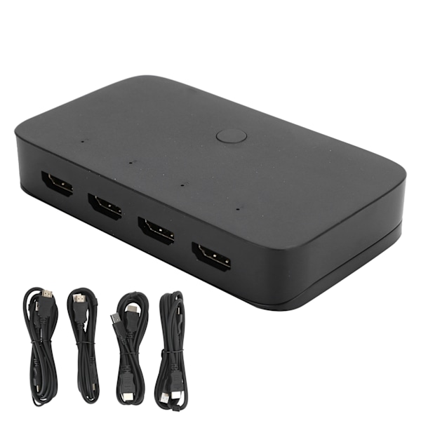 HDMI KVM Switch Box 4 Port Computer Host 4-i-1-ud 4K HD USB Deling Printer Mus 401H