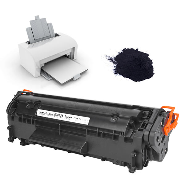 Til HP 2612A sort tonerkassette M1005 M1005MFP M1319F LBP-2900 printertilbehør