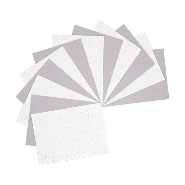 6 sæt sublimeringsblanker puslespil gør-det-selv termisk overførsel Heat Press Printing Crafts 7,8x5,7in