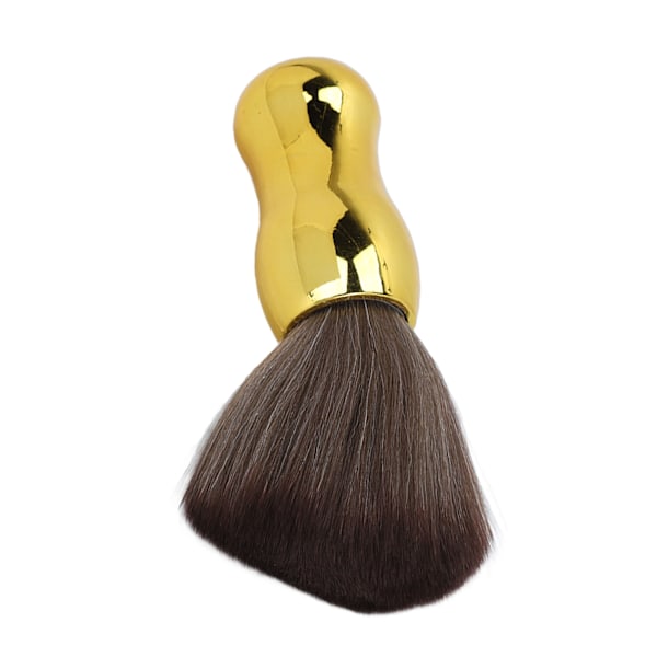 Barber Neck Duster Brush Mjuk nylon Hår Rengöringsborste för ansiktshals Guld