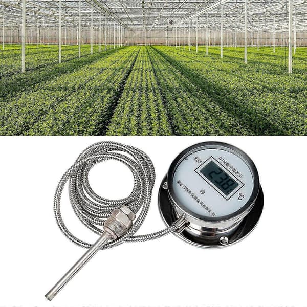 Digitalt termometer Vanntett 3M gjenget sensor for kjelemåling 3 Meters