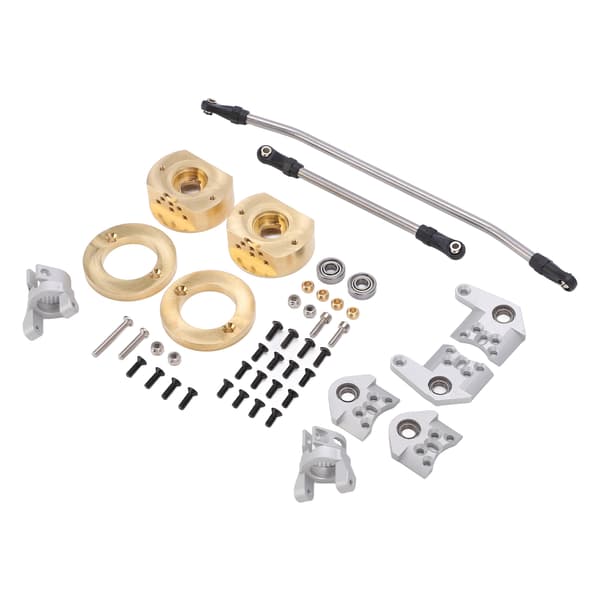 Styrearm Styreknuckle C-Sæde Adapter Kit til Axial RR10 90048 90053 RC Bildele Sølv