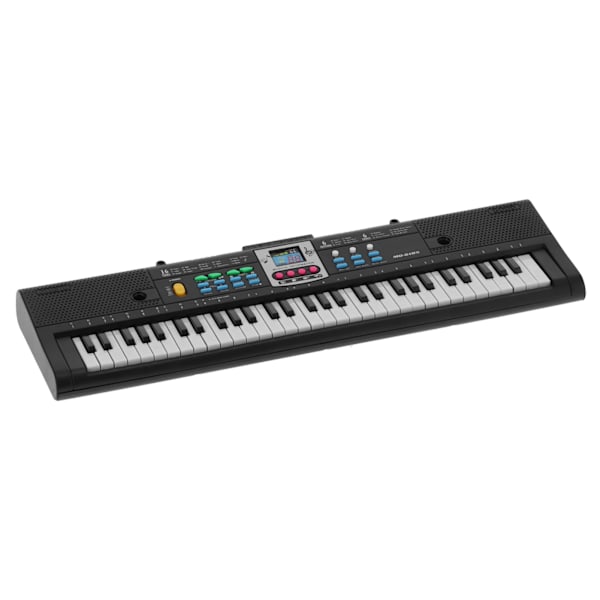 61-tangenters Mini Elektrisk Piano Sort multifunktionelt studiolegetøj med mikrofon til begyndere
