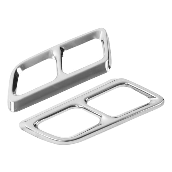 2 stk. udstødningsrør trim FourOut bageste halsramme udskiftning til Cadillac XT6 2020-21 (lys farve)