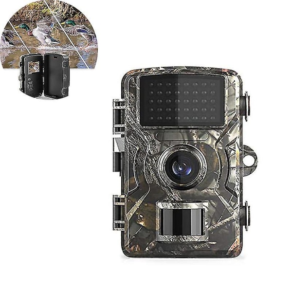 Jagtkamera - 12mp 1080p Wildlife Trail and Game Camera Motion Aktiveret sikkerhedskamera Ip66 Vandtæt udendørs infrarød