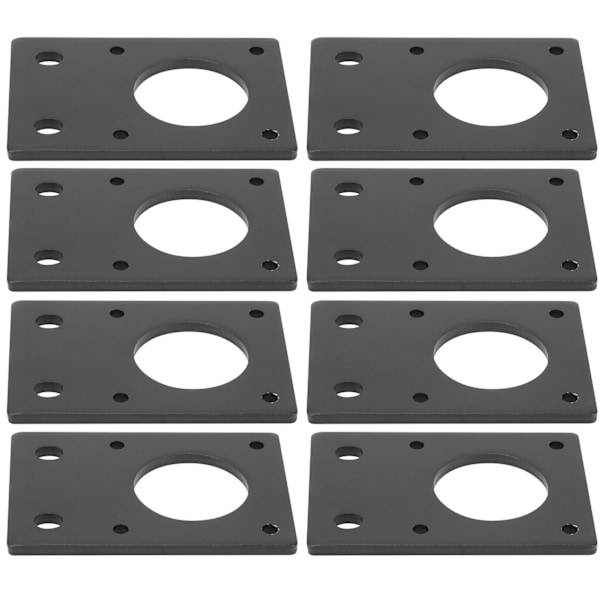 42 Trinmotor Monteringsplade Fladt Beslag Aluminiumlegeringsmonteringsplade til 3D-printer Sort
