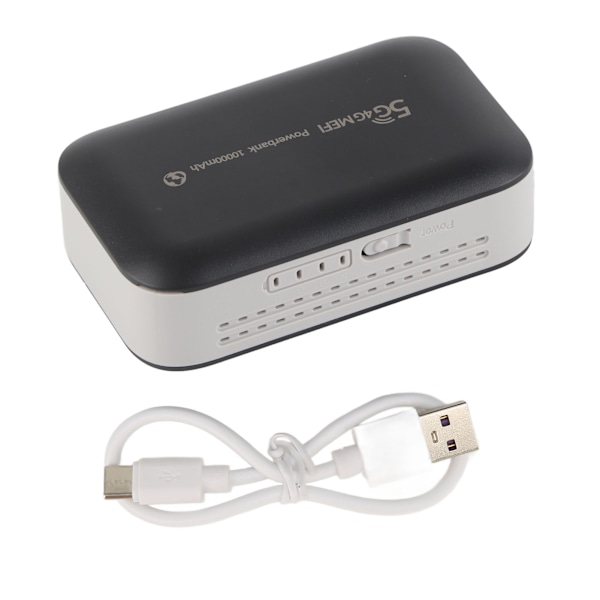 4G WiFi-router Bærbar SIM-kortplads Sort 4G trådløs router til telefon PC Tablet Laptop