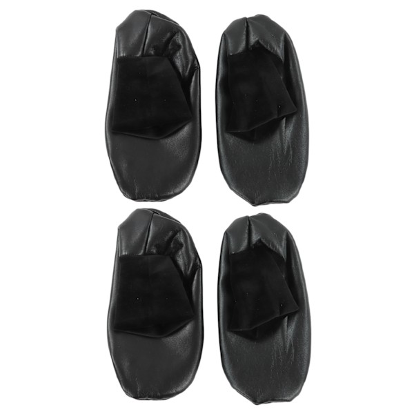 Sunnah Khuff Strumpor PU Läder Polyester Bekvämt varmt plyschfoder Termiska Khuffain strumpor för 36 till 41 EU SkostorlekSvart Elastisk version