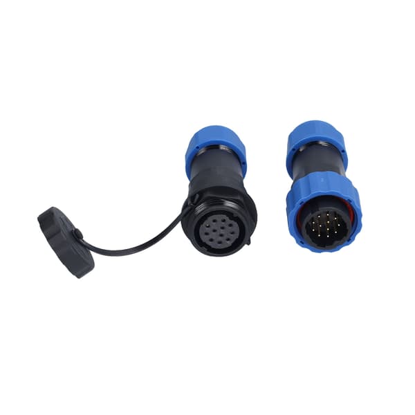 Vattentät kontaktmontering IP68 Aviation Power Socket 250V 5A för kabeltråd SP2012 Pin