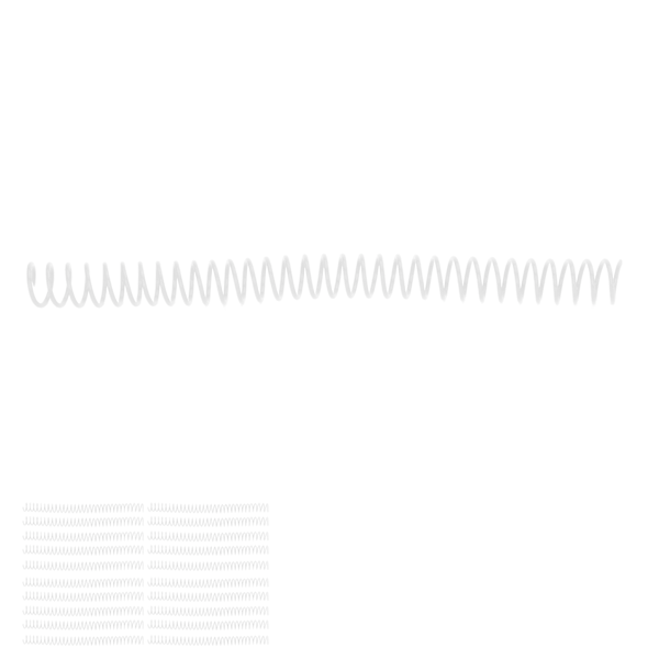 20 stk Plastspiralbindningsspiraler 19mm 3/4in ID 30 Hull Spiraler til A4 A5 Notesbog Transparent