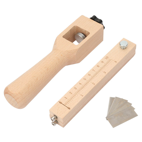 Justerbar läderrem Trä Cutter Craft Strip Bälte Handskärverktyg