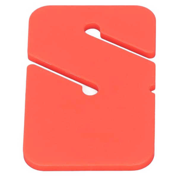4st Scuba Choice Cave Diving Line Marker Kompakt Enkel synlighet Vrak Diving Line Marker Rektangulär Orange