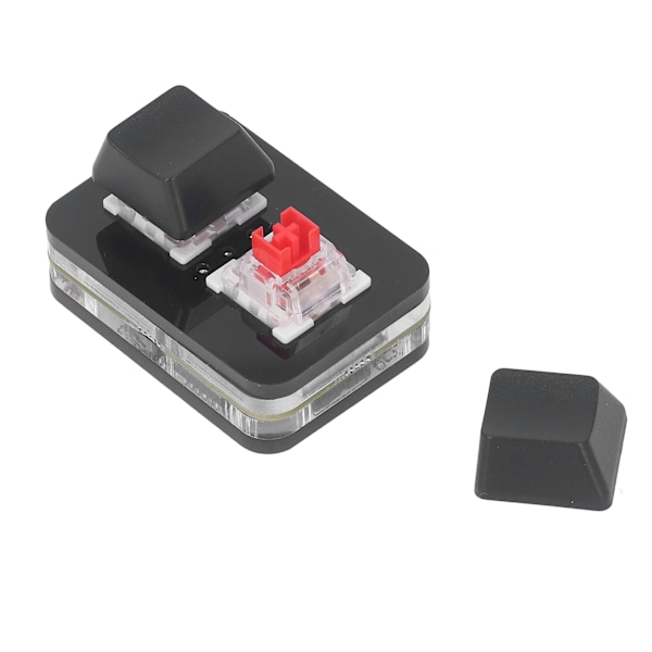 2 tangenter Röd Switch Tangentbord Mini USB Mekanisk Tangentbord för Rytmspel Kopiera Klistra Funktion Svart