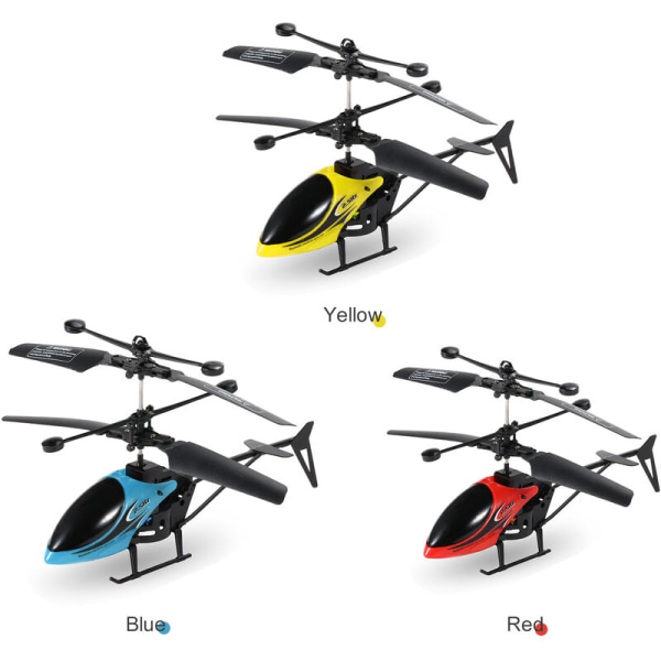 RC Helikopter Fjernbetjening Helikopter Mini RC Legetøj til børn, model: Gul