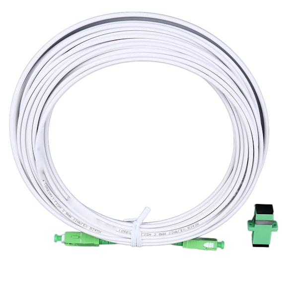 Optiskt modemförlängningskabelsats Armored Single Mode SC Patch-kabel med flänskontakt för FTTH FTTB FTTP SC APC 15m / 49.2ft