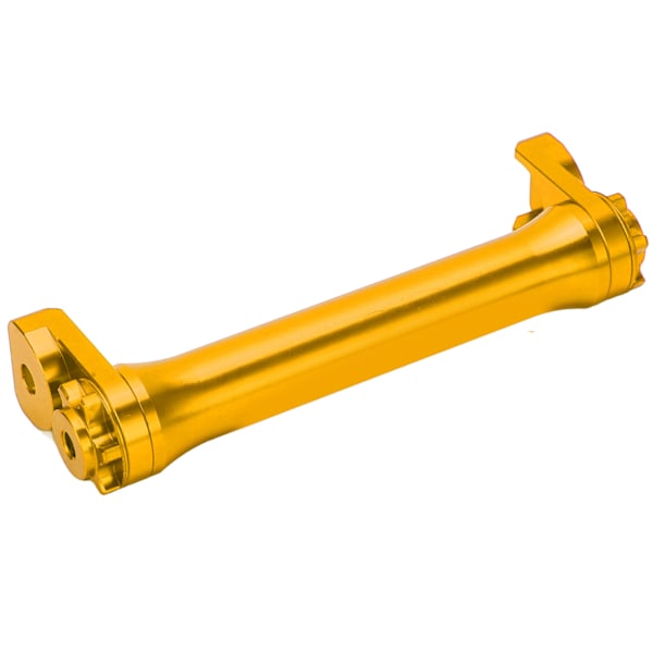 Teleskopisk förlängningsstång för lätt hjul i aluminiumlegering för Brompton 3sixty hopfällbar cykel 124 mm sammandragningslängd Guld