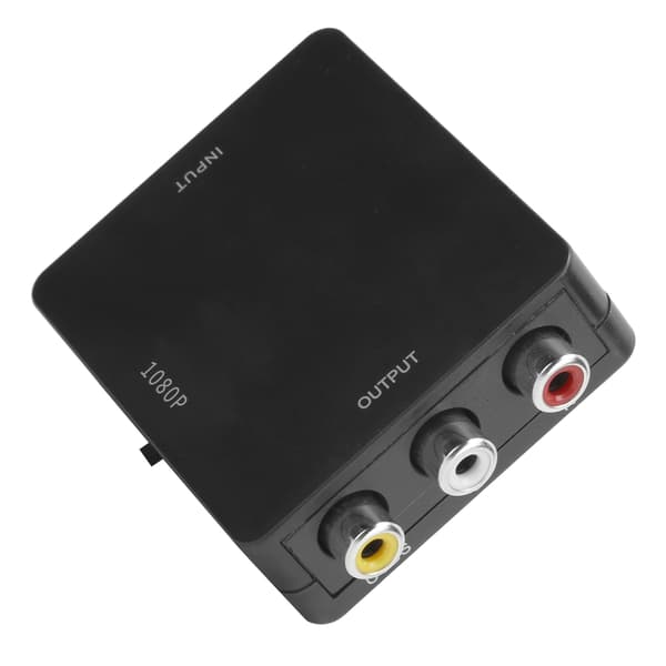 【NX】High Definition Multimedia Interface til AV-konverter Ingen driver Video Audio Adapter 1080P Sort