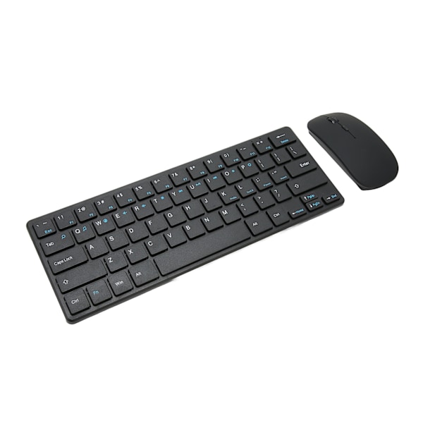 2.4G Trådlöst Tangentbord & Mus-Set Ergonomiskt 64-Tangs Tangentbord 3 DPI Justerbar USB-Mus för Datorer & Surfplattor