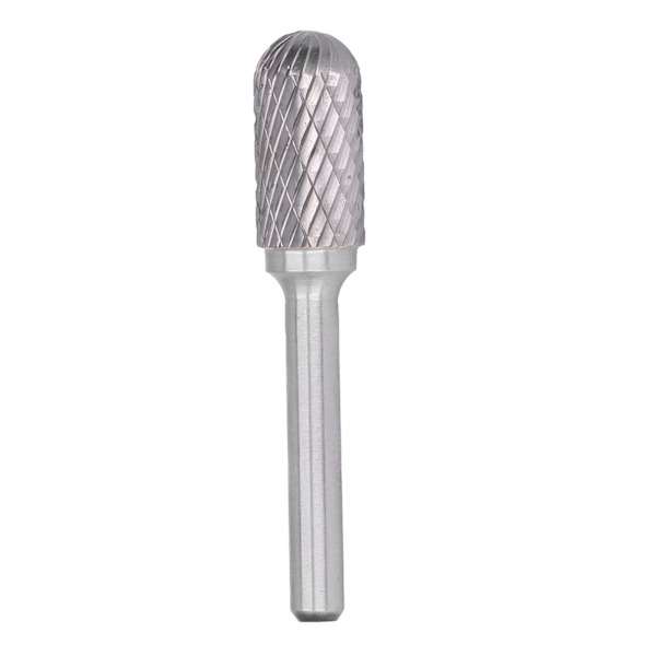 Carbide Burr Värmebehandlad YG8, hög jämnhet, dubbel slits 6 mm/0,2 tum Handtag 12 mm/0,5 tum Diameter Arbetsbesparande formbits