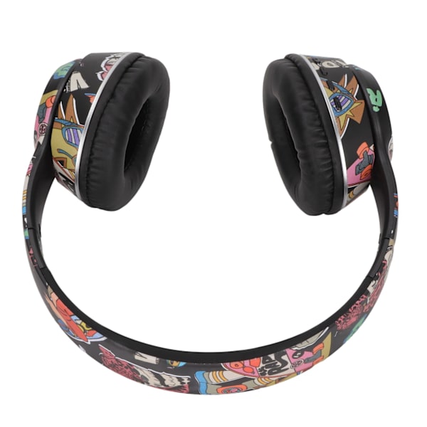 Bluetooth Headset HiFi Stabil 20Hz till 20KHz Low Power LED Trådlöst spelheadset med färgglada lampor Svart