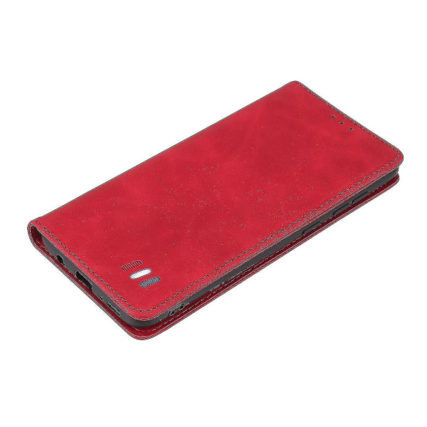 Sony Xperia 10 Iii-deksel Magnetisk lukking Lommebok Flip Folio Stand View Skinndeksel Støtsikkert - Rød