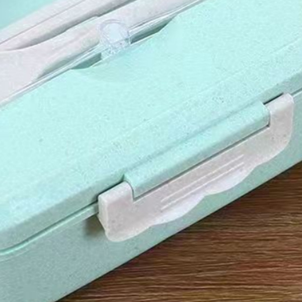 Lounasrasia Monilokeroinen Ympäristöystävällinen Kannettava Bento-laatikko Opiskelijalle Kotiin Kouluun Toimistoon Vihreä