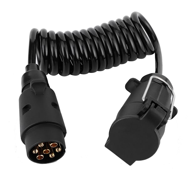 2m fjærkabelledning 7-pinners tilhengerkontaktuttak Adapter Kabelkontakt for campingvogn