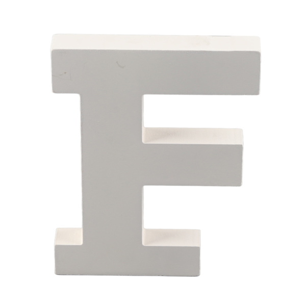 Hvit trebokstav frittstående tre alfabet brev for vegg skrivebord dekor fest hjem skilt bord dekorasjon