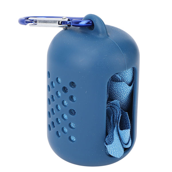 Liten Kylhandduk Torkar Snabbt Svettabsorberande Mjuk Mikrofiber Sport Cool HanddukBlå