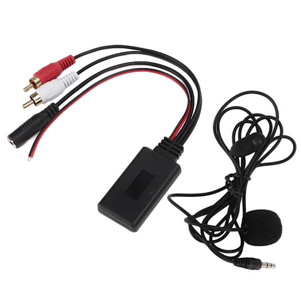 Bil Bluetooth 5.0 Trådlös Modul 1.5m Kabel Handsfree Mikrofon för Clarion 2RCA Ljudport