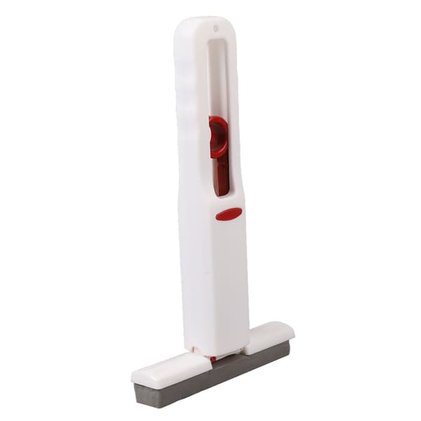 Bærbar Selvpresse Mini Moppe til Våd og Tør Brug, Lazy Stærk Absorberende Moppe til Badeværelse Køkkener En Stang (3 Moppehoveder)