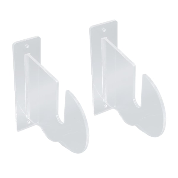2 stk Skateboard Væghængt Display Stativ Akryl Skateboard Væghængere Horisontal Display Stativ til Longboard Snowboard Transparent