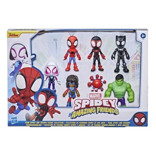 Marvel Spidey & Venner Actionfigurer, 7 Deler, Alder 3+-FA13-