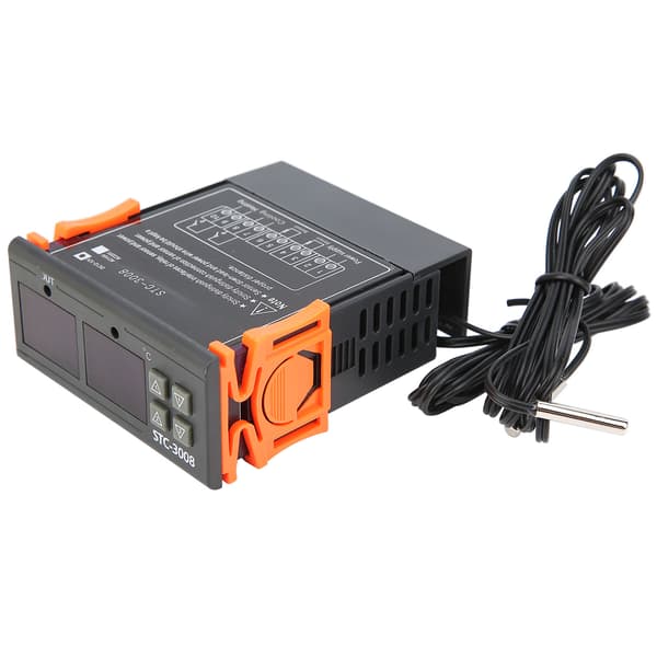 STC-3008 Dual Display Dubbel NTC-sondsensor Digital temperaturtermostatkontroll (DC12V)