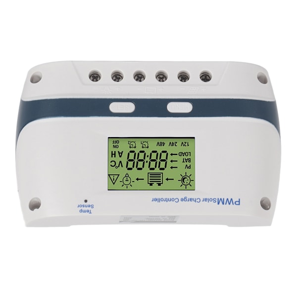 PWM Solar Charge Controller 60A 12V 24V 48V IP32 Vattentät Parametrar Justerbar temperaturkompensation LCD-skärm