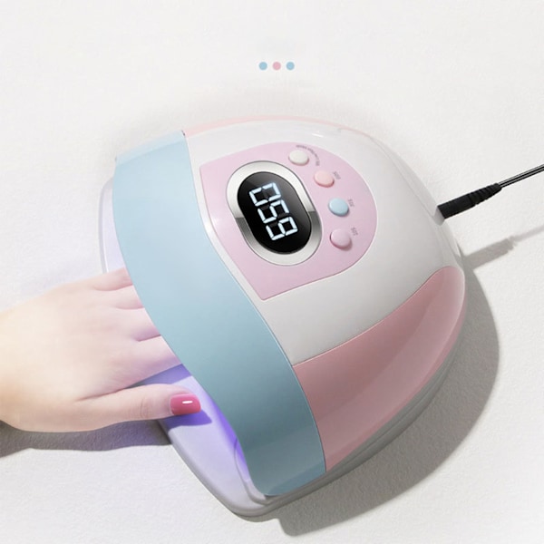 220W Neglekunst Lampe Dobbelt Lyskilde Perle Digital Timing Manicure Hurtig Tørring Polish Lim Lys
