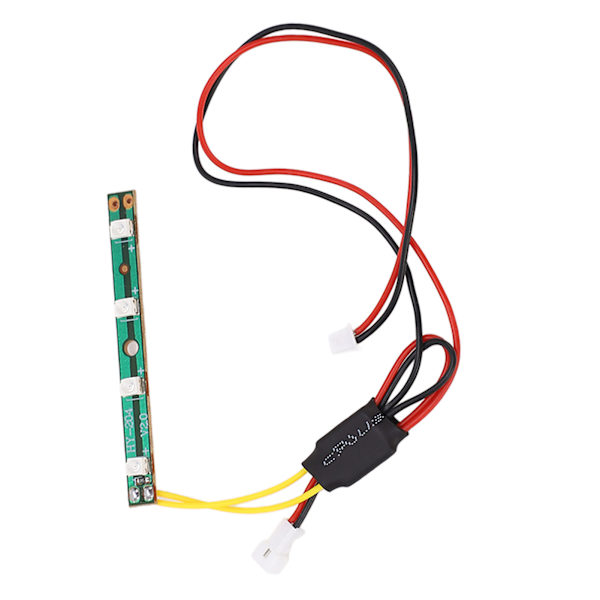 7.4V RC Ljusramp Röd Belysning Hög Ljusstyrka 4 Pärlor 51mm Längd för SCY 16103 1/16 RC Bilar