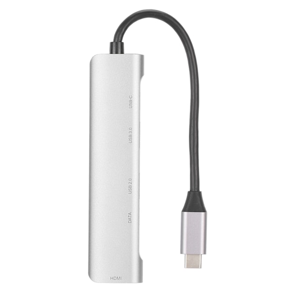 5-i-1 Typ C till HDMI Hub 4K x 2K 30Hz TV-projektor Videoadapter USB 3.0 2.0 dockningsstation