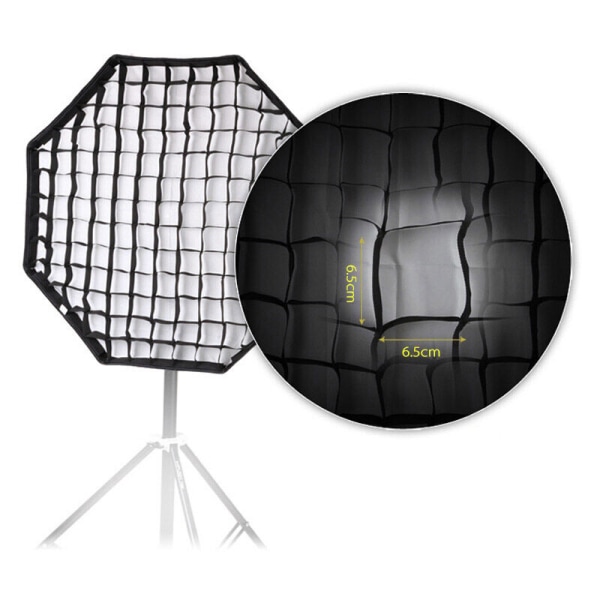 Fotografisk honeycomb rutenett for åttekantet paraply Softbox 120 cm/47" Studio Softbox/Strobe Paraply