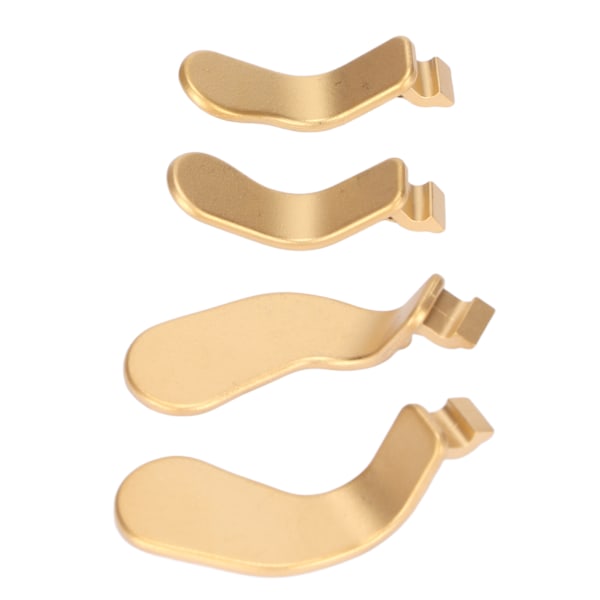 4PCS Controller Paddlar Rostfritt stål Ersättningskontrolldelar till Xbox One Elite Controller Series 2 Model 1797Gold