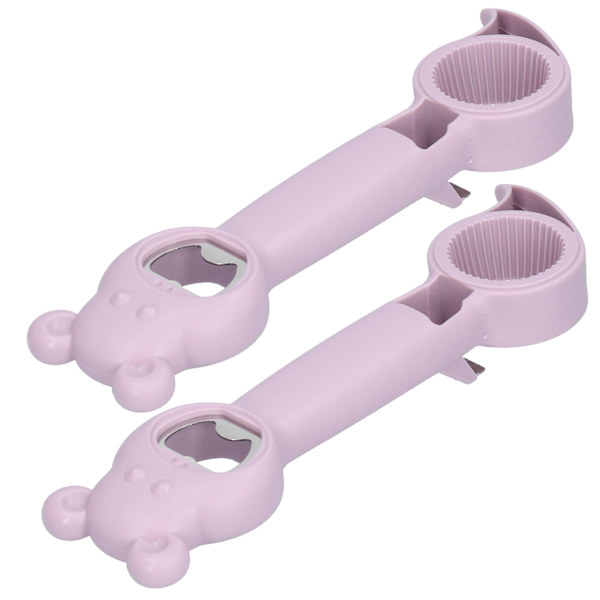 2st 4-i-1 burköppnare Universal Portable Manual Dryckesflasköppnare Lila