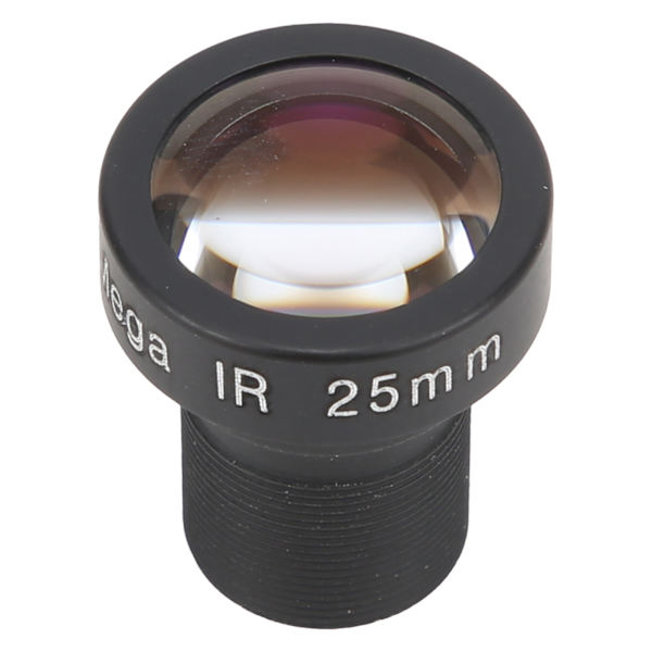 Enkelkortsdator IP-kameraobjektiv 5MP 25mm optisk brännvidd M12xP0.5 Interface F1.7 Ljusflöde