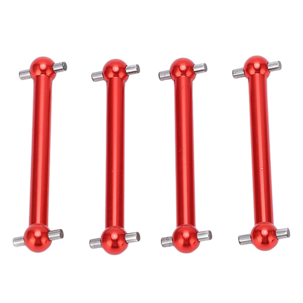 4st RC Metal Dog Bone Drivaxel Fram och Bak Universal Dog Bone för Tamiya TT02B 1/10 RC Car Upgrade PartsRed