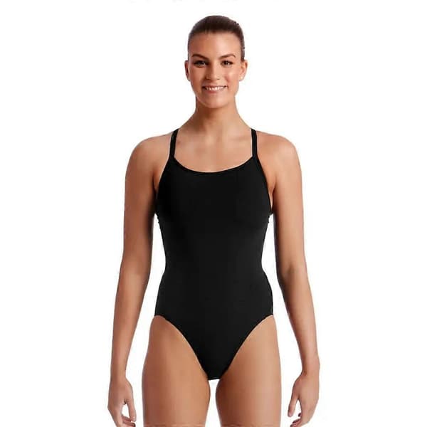 Still Black Diamond Secure Back (Period Proof) Badedrakt - Svart UK Size 18