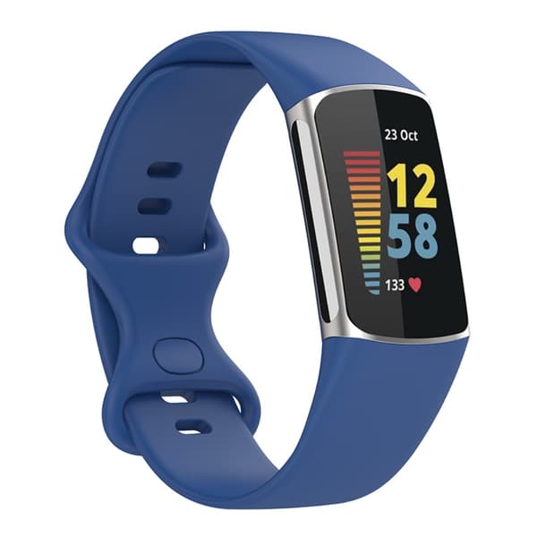 Silikone armbånd Fitbit Charge 5 Mørkeblå (S)[NX]